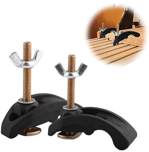 LONGHAO 2 pcs T Nut Schiene Splint T-Nut Schienenklemm Set T Nut Schiene Clamp Schnellspanner Niederhalter T-Nut M8 Schnellspannklemmen-Set,für Werkzeug zur Holzbearbeitung,Spann Positionierung (#1)