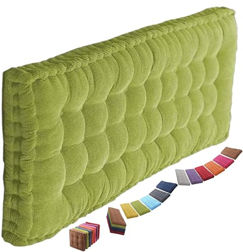 uyeoco 8-10cm Dickes Bankauflage Bankkissen, Sitzkissen Bank Sitzauflage Innen Outdoor, Gute Qualität Waschbare Gartenbank Auflage, Rechteck Sitzkissen Groß Für Stuhl Boden Bürostuhl(@7,50x180cm)