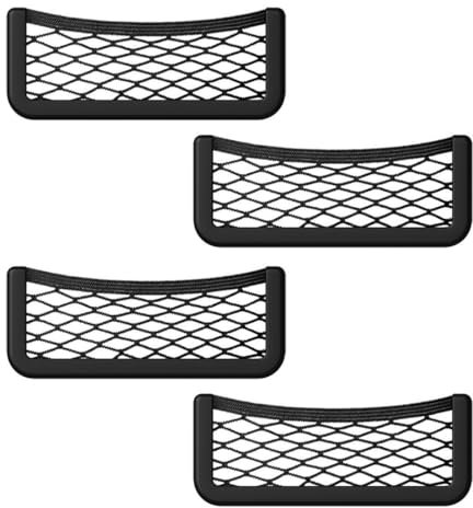 4 PCS Rete Portaoggetti Camper Auto, Accessori camper, Organizer da Bagagliaio 19 * 7.9 cm, Borsa Multifunzionale per Sedile, Rete portaoggetti auto, Groceries, per Utensili Barche, Casa (Elastica)