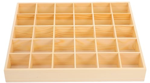 LABRIMP Stapelbares Schmuckkästchen mit 30 Fächern für Ordnung | Deckel, für Schlüssel und Armband, Moderne Kommode Dekoration, Underwear Storage Kasten