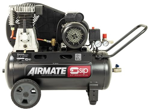 SIP Airmate Belt Drive Air Compressor, 230V 13A, 50L, 3hp / 2.2kW, 145psi / 10 Bar 14CFM 97dB