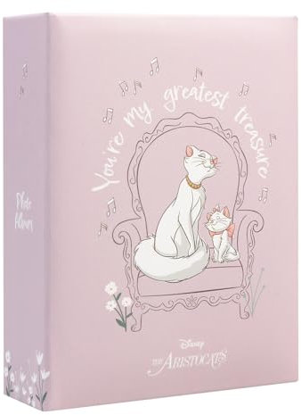 Grupo Erik Fotoalbum Einsteckalbum 10x15 Disney Aristocats Marie - Foto Einsteckalbum 10x15 - Fotobuch für 100 Fotos - Photo Album 10x15 Offizieller Disney Merch