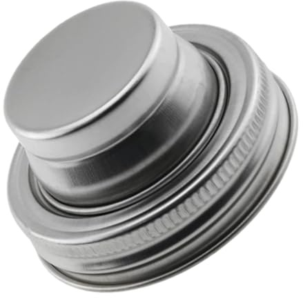 LIFKOME Cocktail Shaker Mason Jar Lid Stainless Steel Fine Strainer Spice Shaker Lid Flour Sifting Bar Tool Easy Cleaning Versatile
