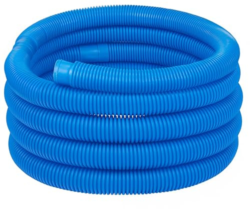 COIL Flexibler Poolschlauch 32/38 mm aus PVC-U/PE-LD – UV- & Temperaturbeständig, -40 °C bis 70 °C – Ideal für Filterpumpen, Schlauch für Pool, Poolschläuche (Blau, Länge 20m (Ø 32 mm))