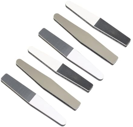 Lima Lucidante per Unghie Triangolare a Tre Facce in Spugna 6 Pezzi | Spessore Maggiorato, per Manicure Beauty, Formato Portatile, per Riparazione delle Unghie