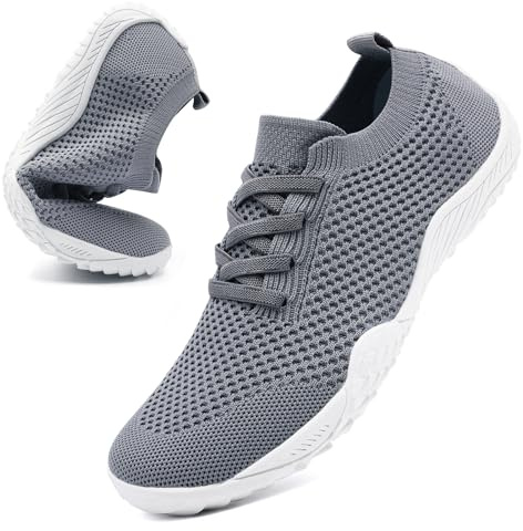 Barefoot Shoes Womens Slip on Trainers Gym Hiking Trainers Black | Walking Trainers|Gym Trainers|Minimalist Barefoot Shoes|Breathable|Workout|Zero Drop Sneakers|Trail Ladies Shoes|Running