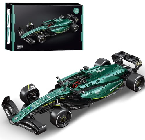 DUANT Aston Merton F1 AMMR25 Rennwagen Klemmbausteine Bausatz, 1960 Teile Kreatives MOC Rennauto Modell, Technik Racing Geschenke für Hobbyisten und Erwachsene