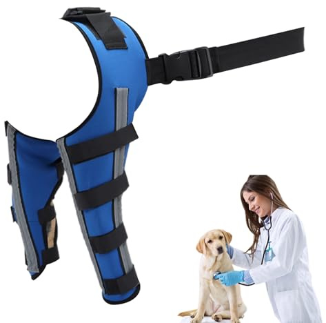 Orthopedic Brace for Dogs Adjustable Support Bracket | Dog Rear Leg Sleeve Support Wrap, Knee Wound Protection, Keeps Joints Stable, Fixation, Mobility for Weakness, Injury,