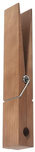 GETAJGHSD Portasciugamani a Clip Gigante in Legno, Molletta Grande per Bagno Resistente All’umidità, Design Rustico Regolabile per Asciugamani e Tende da Doccia, Organizer Salvaspazio Bagno