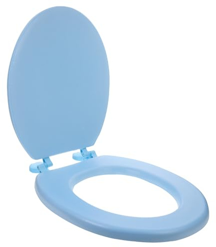 PAMINGONO Siège Soutien Renforcé de Toilette Classique en Mousse Épaisse Confortable et, Adapté aux Trous de 12-16 Cm Assise Douce pour Salle de Bain