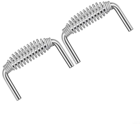 Maniglia in acciaio inox con funzione a molla per la sostituzione di attrezzature per barbecue e nuovi progetti in metallo, inclusi fumatori e rimorchi (2 pezzi)