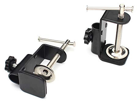 Anmeilexst 2 Pcs Adjustable Work Surface Mounting Bracket Retaining Clip, Small Equipment Cantilever Bracket