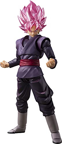 Bandai - Dragon Ball - Sh Figuarts - Goku Schwarz Super Saiyan Rose 14 cm, 192794, Mehrfarbig