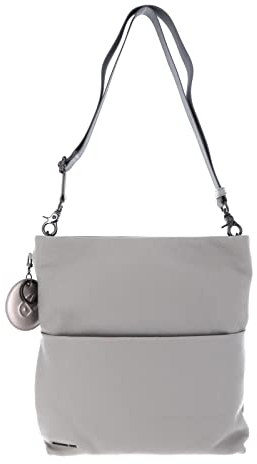 Mandarina Duck Schultertasche Grau (Pearl) Mellow Leather P10fzt68 32 x 33 x 5 (L x H x B)