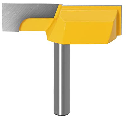 Saipor 8mm Schaft Bodenreinigung Reinigung Fräser Set für Oberfräse Hobelfräser Abplattfräser Planfräser Holz öberflächenfräse Abflachfräser Oberflächenbit Hobelwerkzeug 57 mm Schnittdurchmesser