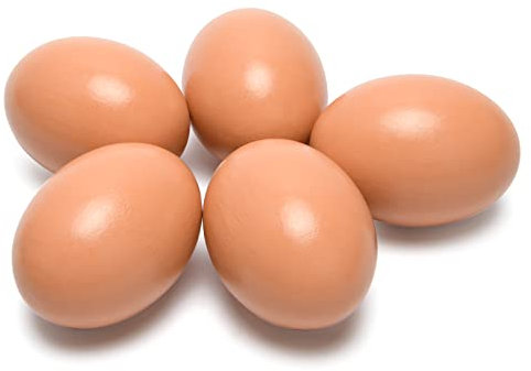 Holzeier Nesteier für Hühner, Künstliche Holzeier Helfen Beim Legen, Landwirtschaftliches Werkzeug für Geflügel Pack of 5