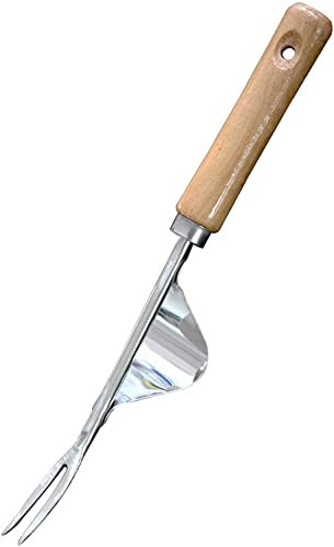 KOMUNJ Estrattore manuale di erbe infestanti in acciaio inox per tagliare le erbacce in velluto radice per maniglie, diserbo erbacce e rimozione dei denti di leone