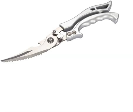 Wah Shing Yuen Heavy Duty Stainless Steel Kitchen Scissors, Professional Cooking and Poultry Shears for Bones, Turkey, Meat, Fish and Vegetables, 1-Pack