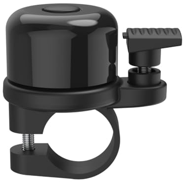 Hama AirBell Fahrradklingel mit Halterung für AirTag, Ø 2,2 cm, 85 dB