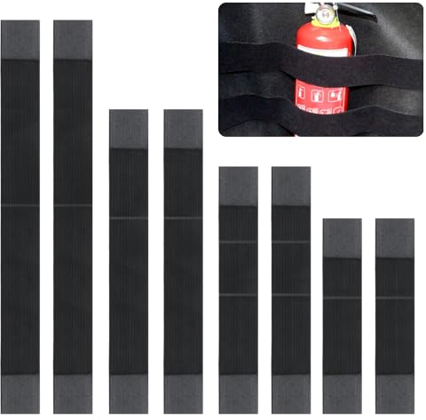 8 Pz Strisce Gancio e Anello Portaoggetti Organizzatore Bagagliaio Auto Strisce per Fissaggio di Oggetti in Auto 23 cm x 34 cm