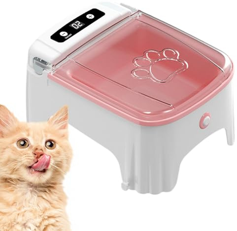 Automatic Pet Feeder With Auto Sensor - Timed Food Dispenser and Feeding Station for Cats and Small Dogs - Wet and Dry Food Bowl