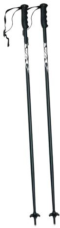 rockible 2 Pieces Ski Poles Walking Sticks Rubber Anti Slip Handle Trekking Canes Hiking Poles for Outdoor Winter Sports Snowboarding, 120 cm