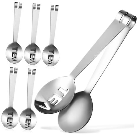 Gatuida 6pezzi Pinze Spremi Bustine Tè in Acciaio Resistente Morsetto Metallico Multifunzione Per Spremere e Filtrare Bustine Porta Compatto e Facile Da Usare Per Tè e Tisane