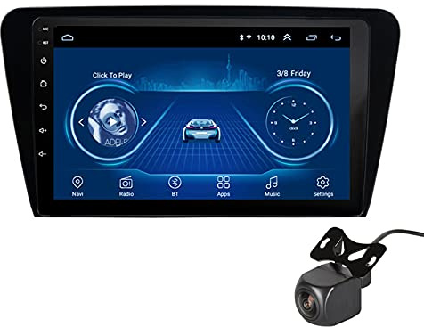 Per Skoda Octavia 2014-2018 Android 10.0 Autoradio Radio 9 pollici Navigazione GPS Unità principale automatica Navigatore satellitare Ricevitore radio stereo con Mirrorlink Bluetooth Wi-Fi USB SWC GP