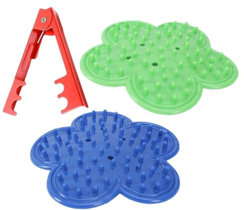 VANZACK Kit Arrache-épines pour Rosiers 3 Pièces Jardinage Maison et Fleuristes Petite Taille, Caoutchouc et Métal Outil pour Enlever Épines et Feuilles Indésirables Sécurisé sans Abîmer