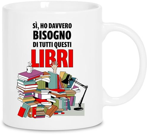 Tazza Libri - Regali Originali per chi Ama Leggere - Tazze Colazione Carine | Tazza Libro Autunnale da Regalare alle Amiche - Regalo Natale Amica Booklover Divertente - Idee Secret Santa Simpatiche