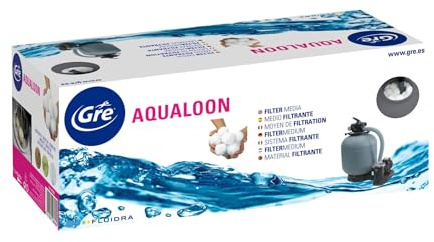 Gre AQ700B - Aqualoon, média filtrant. Fabriqué en polyéthylène. Lavable et réutilisable. 700 grammes.