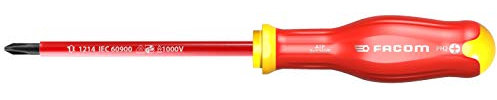 FACOM ATP2X125VE TOURNEVIS PROTWIST isolé 1000 Volts pour vis cruciformes PHILLIPS - Lame ronde gainée