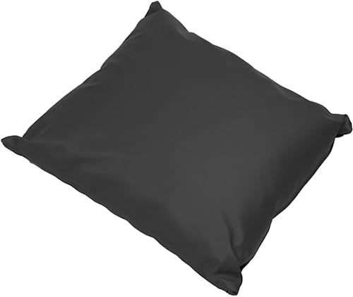 ATC Handels GmbH Kopfkissen mit Kunstlederbezug und Ether-Schaum-Flocken Füllung 40x40 cm - für den Hausgebrauch oder Massage (schwarz)