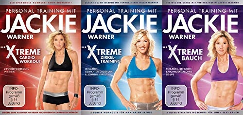 Jackie Warner - Fitness Workout – Personal Training – Cardio Workout + Xtreme Zirkeltraining + Xtreme Bauch 3 DVD Limited Edition