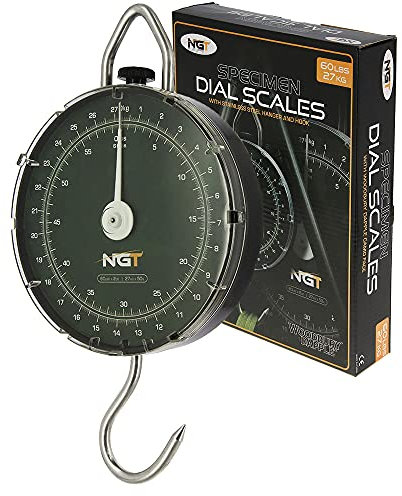 NGT Specimen Scales bis 27kg / 60lb runde analoge Angelwaage