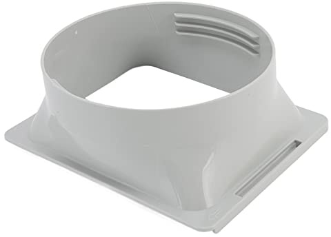 Accoppiatore del Tubo di Scarico del Condizionatore D'aria, Supporto Quadrato in Senso Orario Filettature in Senso Antiorario Connettore per Tubo Calibro 5,9 Pollici Accessori per Aria Condizionata Pe
