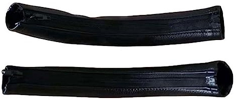 Handtag för barnvagn i läder | Avtagbar dragkedja Bumper Styrhylsa | Handtagsöverdrag för barnvagn, dammsäkert skydd, handtagsöverdrag för barnvagnstillbehör
