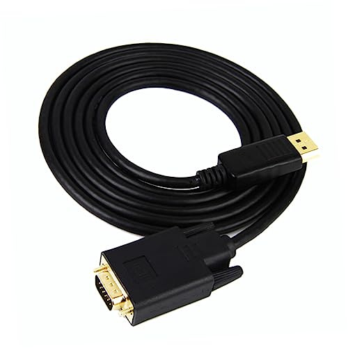 BESTonZON Cable DP a vga Cable de Monitor de computadora Mini Puerto de Pantalla para Cables electricos Cable Adaptador para computadora Cable Adaptador para proyector