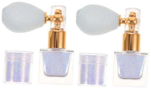 Didiseaon 2 Set Body Glitter Nail Glitter Paillettes Abbigliamento Polvere Spray Glitter Trucco Corpo Spray Cosmetici Glitter High Gloss Spray Gold Glitter Polvere Luminosa