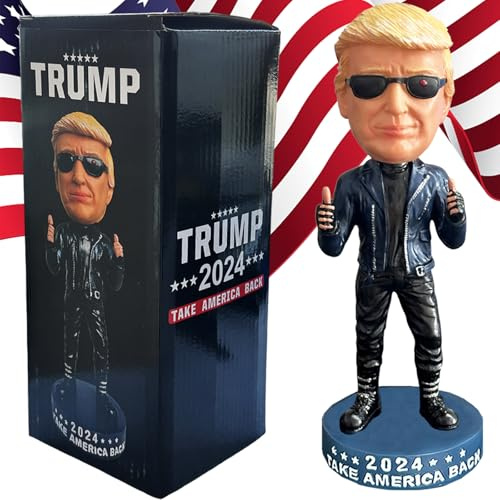 UKMPFGJ Donald Trump Collectibles Trump Merchandise Donald Trump 2024 Wackelkopf Geschenke für Trump-Fans und patriotische Amerikaner