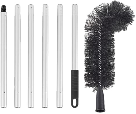 Retractable Gutter Cleaner - Gutter Cleaning Brush, Roofer Tool | Portable Gutter Cleaning Brush, Roof Protection Cleaning Tool, Effective Gutter Cleaning Tools for E