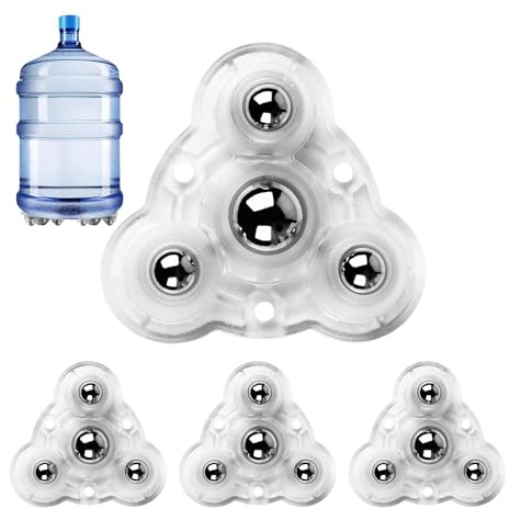 Sghtil Ruedas para electrodomésticos,Ruedas adhesivas,Ruedas para aparatos Stick Wheels de 4 piezas | Ruedas para muebles con rotación 360 grados, ruedas giratorias 4 bolas para cargas pesadas para