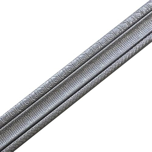 Dekoratives Klebeband, 8 x 230 cm, aus EVA, selbstklebend, zur Dekoration von Wänden, Sockelleisten und Verkleidungen, ideal für Zuhause, Büro und DIY-Projekte, dekoratives Klebeband für Wände, Grau
