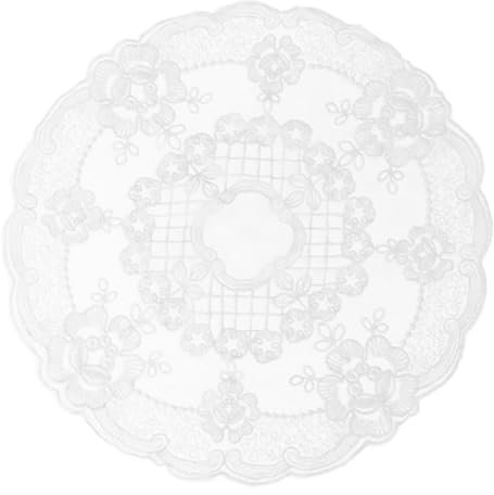 WATIIFUFU 1stück Beige Lace Embroidery Place Mat Blumen Design Wiederverwendbar Für Zuhause Restaurant Und