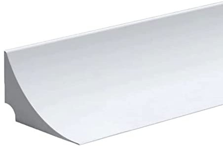 Bande d'étanchéité en silicone pour séparation humide et sèche - Joint de sol étanche pour salle de bain, cuisine, comptoir - Bande de rétention d'eau blanche de 50 cm