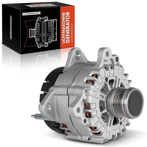 Frankberg Lichtmaschine Generator 1-Polig 04L903024H | mit Freilaufriemenscheibe; Kompatibel mit A5 Cabriolet F57 F5E, A6 Avant 4A5, A5 Sportback F5A F5F, A4 Avant 8W5 8WD, A6 4A2