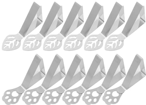 Tovaglia Clip, 12 Pezzi Tovaglia Clip in Acciaio Inox, Tovaglia da Esterno Clip fermatovaglia da Esterno Mobile, da Tavola Regolabili Fermatovaglia, per Cucina Giardino Outdoor Picnic Party