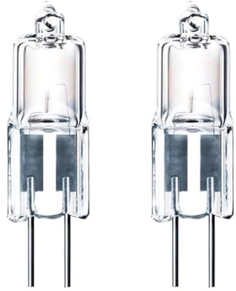 ShuoHui G4 Halogen Bulbs, T3 10W 12V Pin Base Lamps, Capsule Lamp, G4 Socket for Puck Light Under Cabinet, Chandelier, 100 lm Warm White 2700K (2)