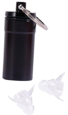 SAFIGLE Silikon-filter-ohrstöpsel Mit Gehörschutz Für Musiker Geräuschreduzierung Wiederverwendbar Inklusive Schwarzer Flasche Für Reisen Und Aufbewahrung