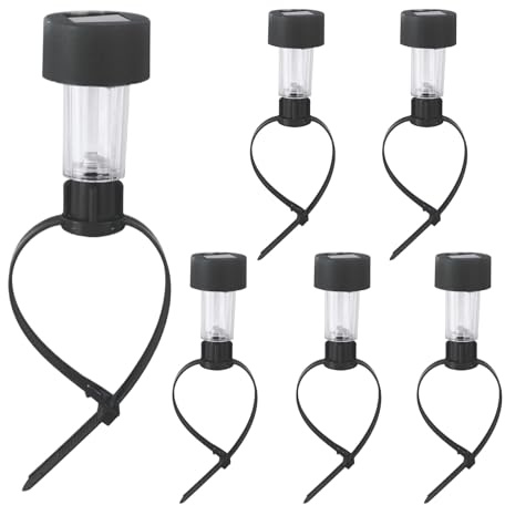 Celuicion Luz Solar Para Piscina - 6 Unidades Luz para Escalones - Impermeable Ajustable con Banda para Iluminación Exterior de Terraza Estanque Jardín
